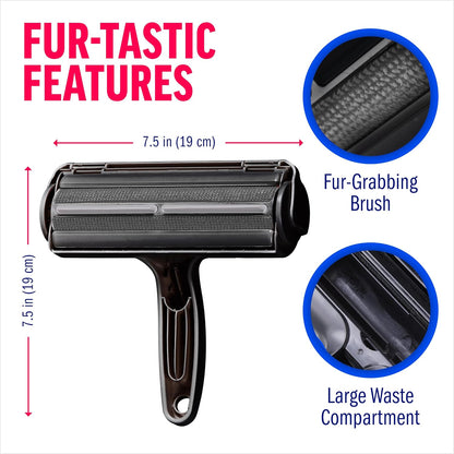 ChomChom Roller Pet Hair Remover – Reusable Lint Roller Pet Hair Removal Tool for Clothes, Couches, Cars and Travel - Cat Dog Hair Remover, Compact, No Sticky Refills Needed (Mini Roller)