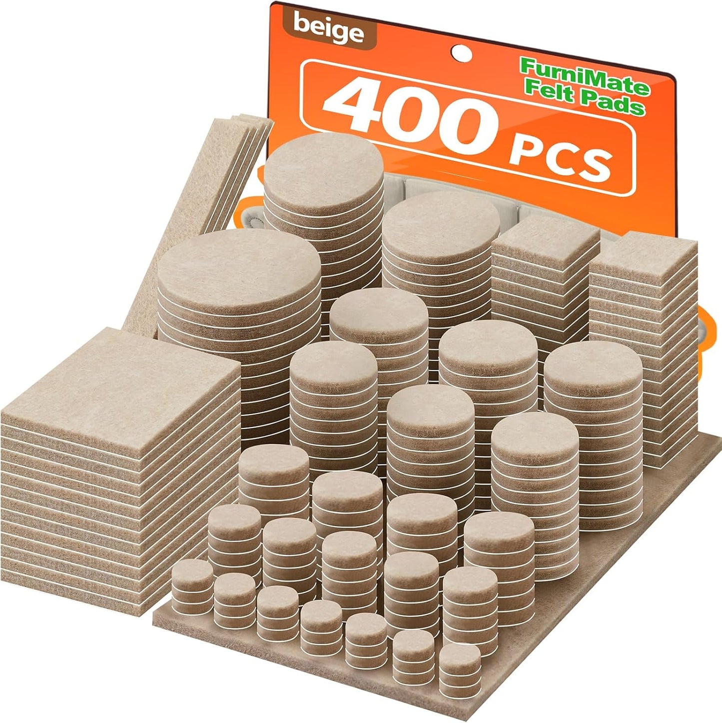 Felt Furniture Pads 300 Pieces, Furniture Pads for Hardwood Floors Black | Self-adhesive felt pads prevent scratches and noise, ideal for chair legs, suitable for hardwood floors and indoor furniture