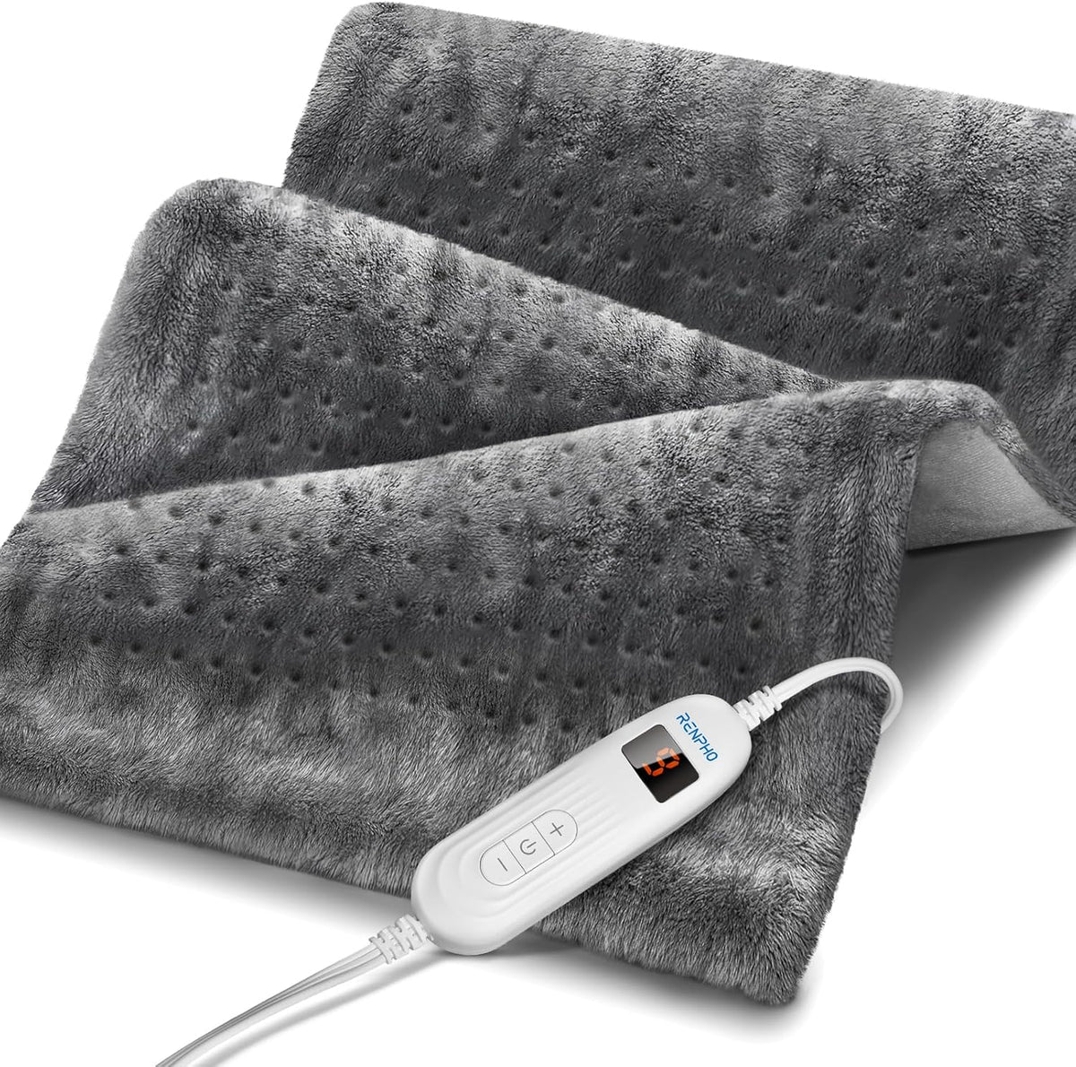 RENPHO Electric Heating Pad for Back with 10 Heat Levels