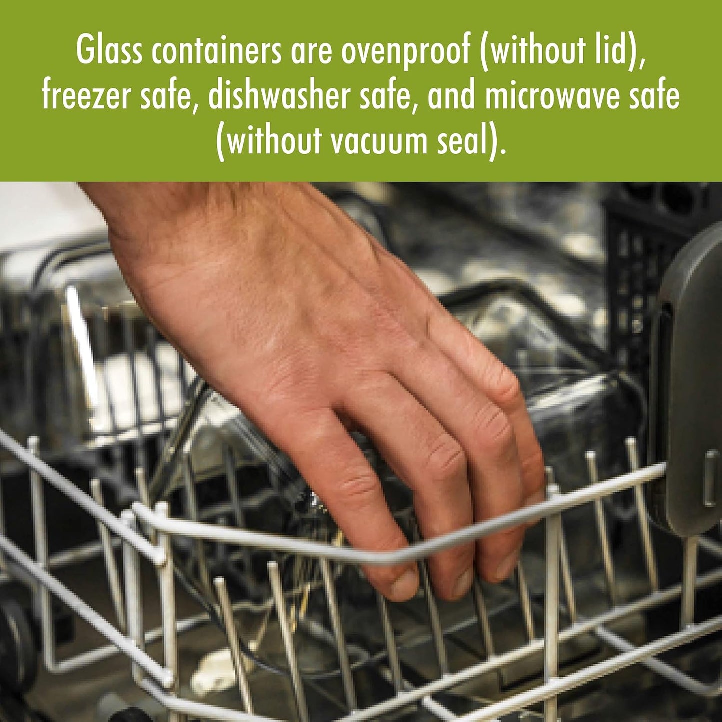 For food to stay fresh up to 5X longer, pump required (not included).