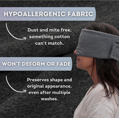 Sleep Mask for Men Women, 100% Light Blocking, Comfortable Adjustable for All Head Sizes, Breathable Eye Mask, Ideal Blackout Sleep Mask for Side Sleepers, Travel, Airplane, Nap, Shift Work