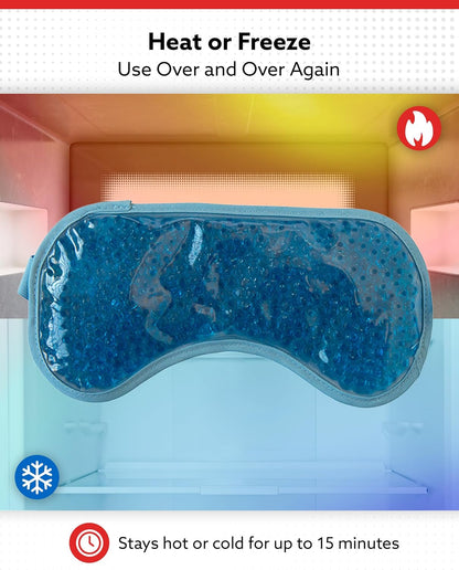 Alpi Plush Gel Beads Hot/Cold Eye Mask, Relaxation & Tension Comfort