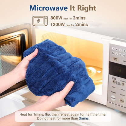 Comfytemp Microwavable Heating Pad for Neck Shoulders, FSA Eligible HSA, 33"×4", Moist Heat Neck Wrap Warmer for Pain Relief, Microwave Heating Pad Warm Compress Women Gift, Fathers Day Dad Men Gift