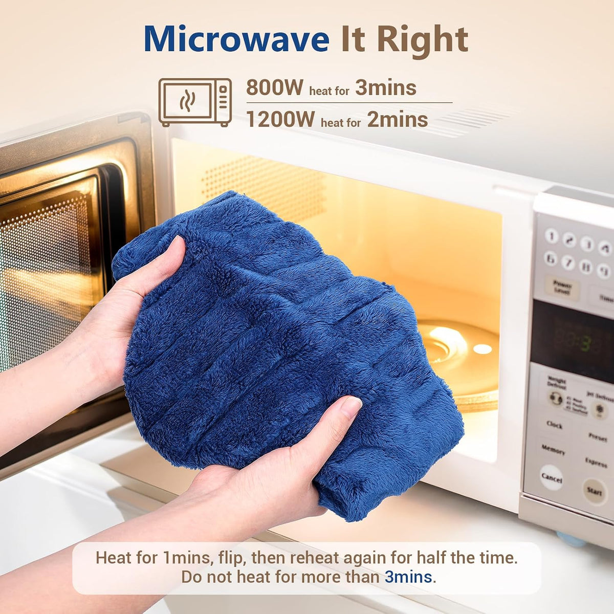 Comfytemp Microwavable Moist Heating Pad for Neck and Shoulders, 33" x 4"
