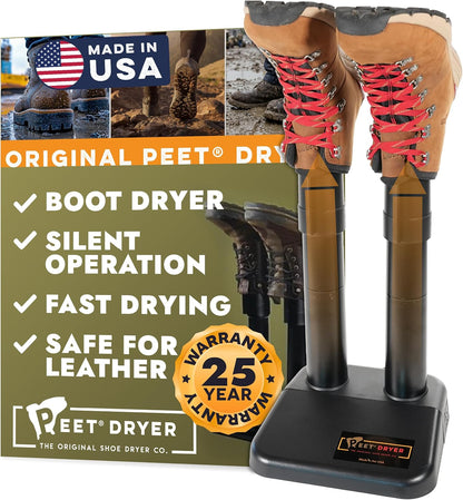 PEET, Original Dryer, Electric Shoe Dryer, Work Boots, Outdoor Gear, Athletic Gear, Silent,Energy-Efficient, Made in USA