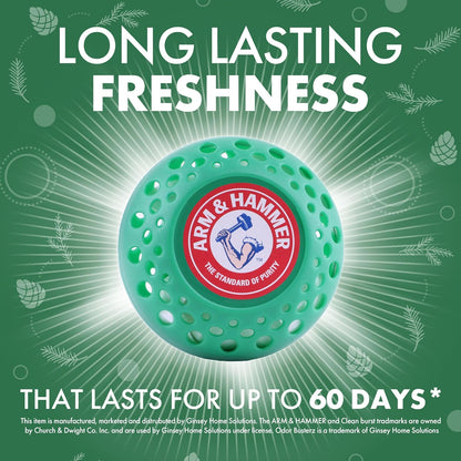 Arm & Hammer OdorBusterz® Odor Eliminator Balls, Clean Burst, 3 Count – Baking Soda Odor Control for Closets, Drawers, Hampers & Small Spaces