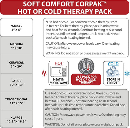 Reusable Hot & Cold Therapy Pack for Knee Back & Shoulder Pain-Trisectional