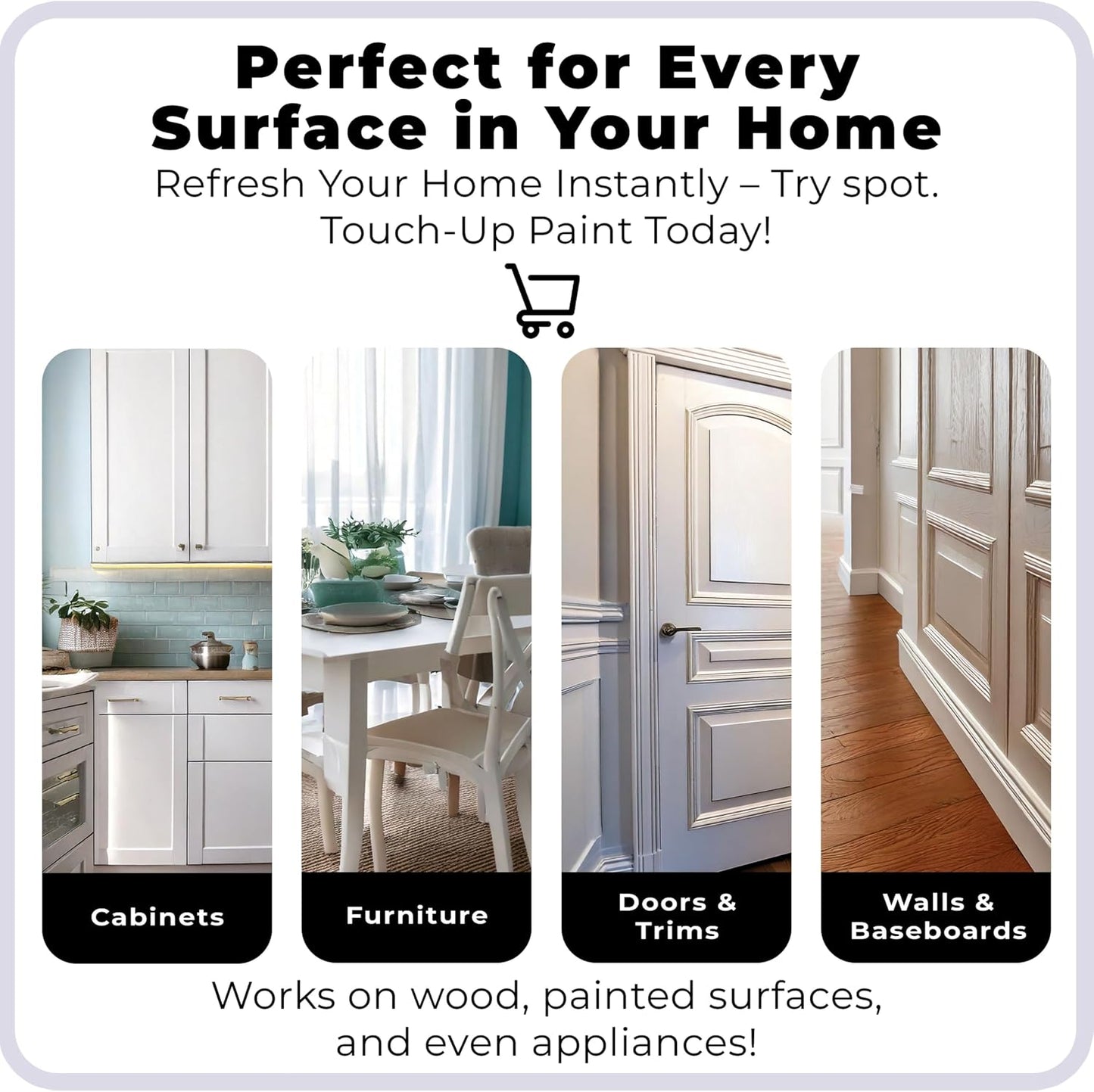 spot. Touch-Up Paint | Matte Finish for Cabinets, Walls, Doors & Furniture | Multi-Tone Beige Repair Kit | Quick-Dry, Self-Priming, Low-Odor, Eco-Friendly | No-Sanding or Primer Needed | 3 Pack