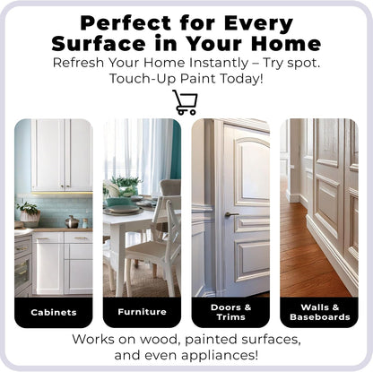 spot. Touch-Up Paint | Matte Finish for Cabinets, Walls, Doors & Furniture | Multi-Tone Beige Repair Kit | Quick-Dry, Self-Priming, Low-Odor, Eco-Friendly | No-Sanding or Primer Needed | 3 Pack