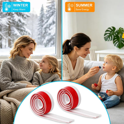 Adjustable Under Door Draft Stopper Filler Seal Blocker, 2 Pack | Door Seal Weather Stripping Gap Filler Blocks Noise Light Dust Cold Air for Bottom of Exterior & Interior Doors