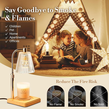 Marycele Candle Warmer Lamp with Timer, Vintage Home Decor, Gifts for Women