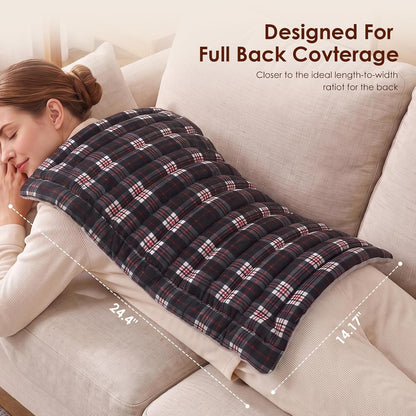 Microwave Heating Pad for Pain Relief, 8 x 18 Grey