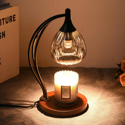 Candle Warmer Lamp with Timer and Dimmer - Electric Melter for Scented Jar Candles - Housewarming, New Home Decor