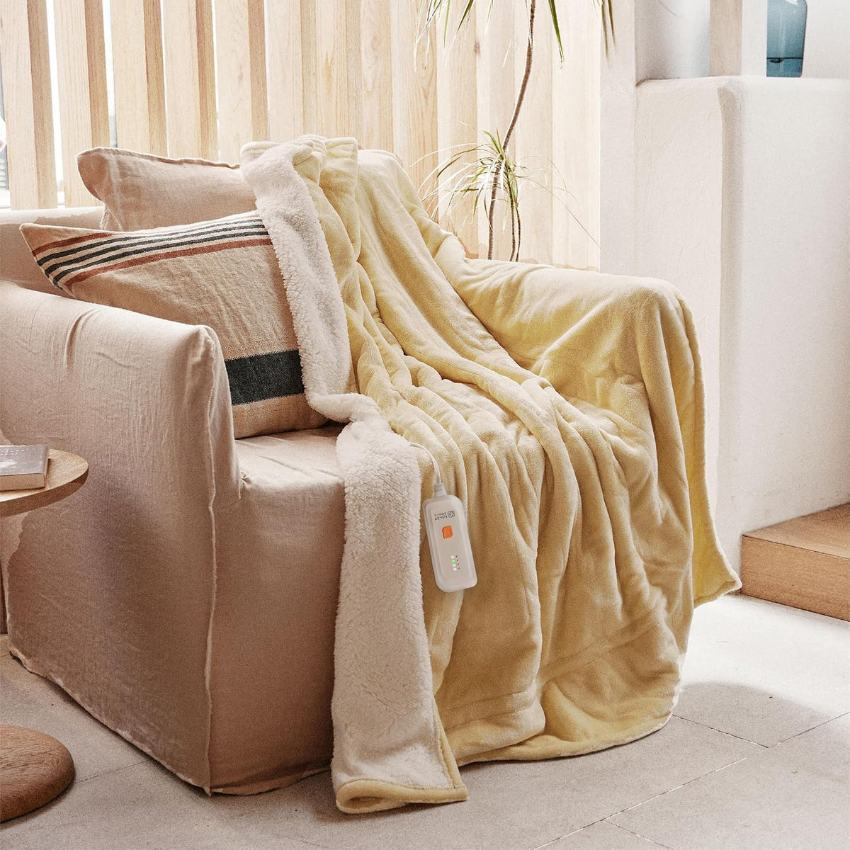 GOTCOZY Heated Blanket-Soft Plush Electric Blanket 50"X60"(Grey)