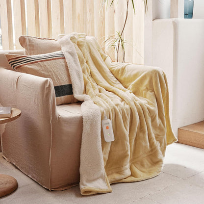 GOTCOZY Heated Blanket-Soft Plush Electric Blanket 50"X60"(Grey)