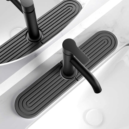 Diatomite Sink Splash Guard - DryingNeat Kitchen Faucet Mat, Instant Dry Water Absorbing Stone Tray for Sink, Durable Protector for Kitchen Bathroom Counter [Light Grey, 17.7" x 3.9"]