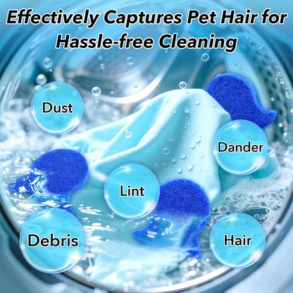 6 Pack Pet Hair Remover for Laundry,Reusable Dog & Cat Hair Remover for Laundry,Effectively Removes Pet Hair, Lint and Dander from Bedding and Clothing, Suitable for Washing Machines, Dryers