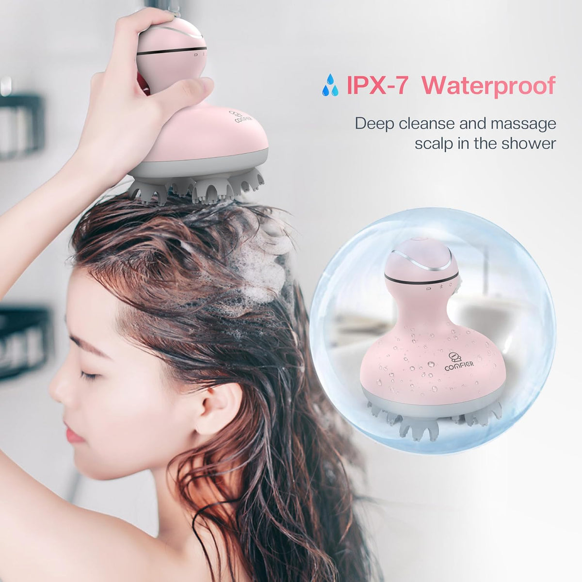 COMFIER Scalp Massager for Hair Growth, Electric Head Massager, Tangle-Free
