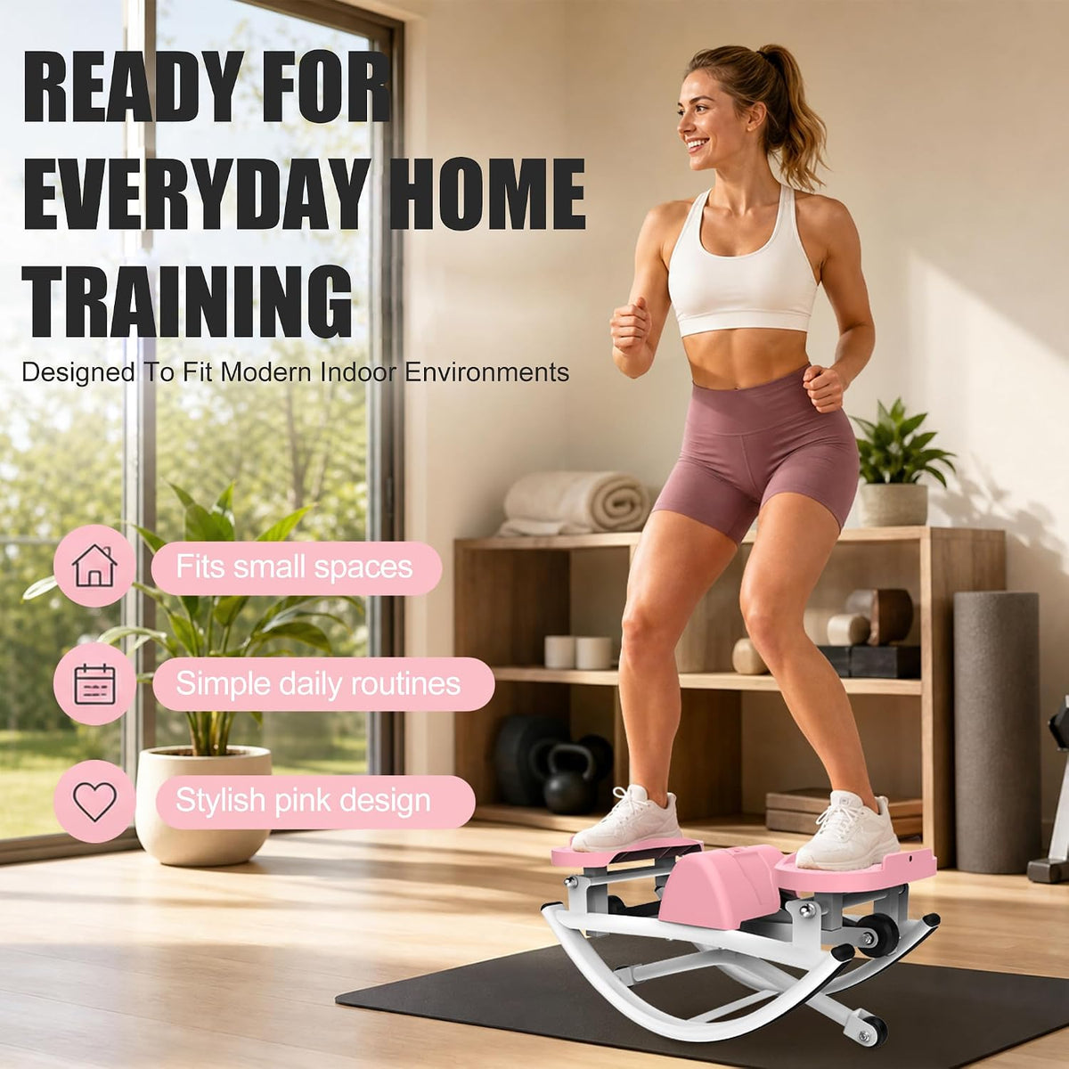 KINMAC Rocking Stepper for Exercise at Home-Rock Stepper Side to Side