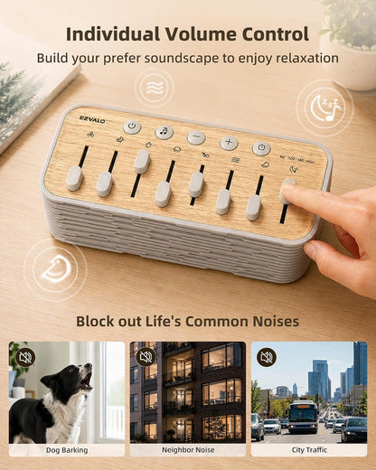 Sound Machine for Sleep, 255+ Natural White Noise Sound Combinations