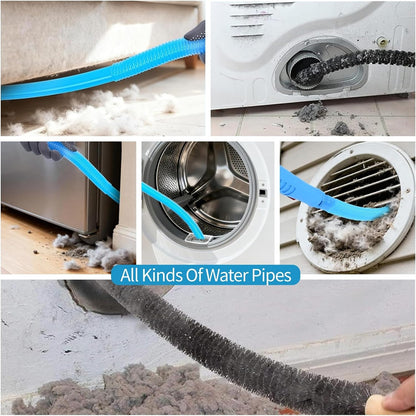 Universal Dryer Vent Cleaner Kit Compatible with All Vacuum Cleaner Include Vacuum Hose Attachment Accessories Brush Lint Brush,Dryer Vent Vacuum Hose (Set A)
