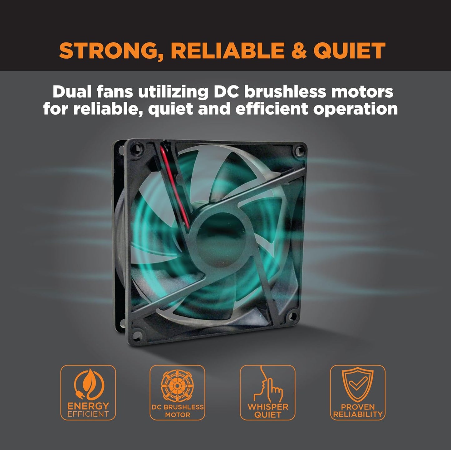 Suncourt Flush Fit Register Booster Fan, Adapter Plate, Brown (HC500-BPL)