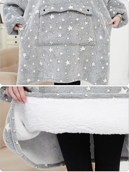 Wearable Blanket Hoodie for Adults With Pocket Strawberry Hoodie | Sherpa, Fuzzy Blanket Hoodie, Oversized Sweatshirt Blanket, Kangaroo Pouch, Cute Birthday Gifts for Sister, Cute Stuff