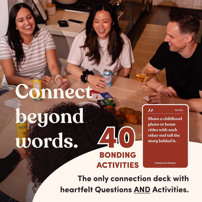 Friends are Human Conversation Cards for Friendship and Bonding, 140 Cards