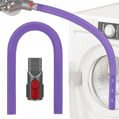 JEDELEOS Dryer Vent Lint Attachments for Dyson V15 V15s Gen5 V12 V11 V10 V8 V7 Vacuum Nozzle Hose Crevice Flexible Lint Removal Tool Dryer Vent Cleaner Kit (Gray)