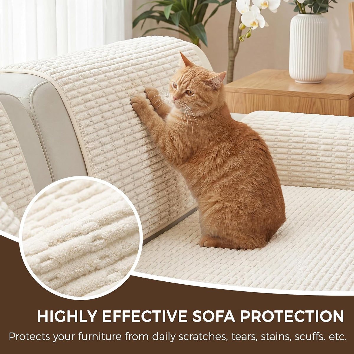 Foxdecor Couch Arm Covers for Sofa Arm Chair Covers Set of 2