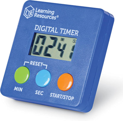 Learning Resources Digital Timer | Visual Timer for Kids, Digital Timers for Classroom, Kids Stopwatch, Magnetic Timers, Teacher Must Haves