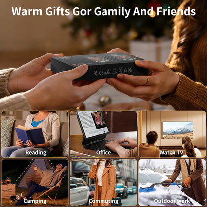 Lerat Hand Warmers Rechargeable, Electric Hand Warmers Reusable- Fast Heating Hand Warmer with 3 Heat Settings, Portable Hand Warmers Gifts for Women, Great for Hunting Camping Hiking