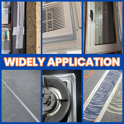 White Window Weather Sealing Tape, AC Air Conditioner Sealing Tape | Window Draft Isolation, No Residue, Self Adhesive for Keep Out Cold Air Dust Rain, Waterproof