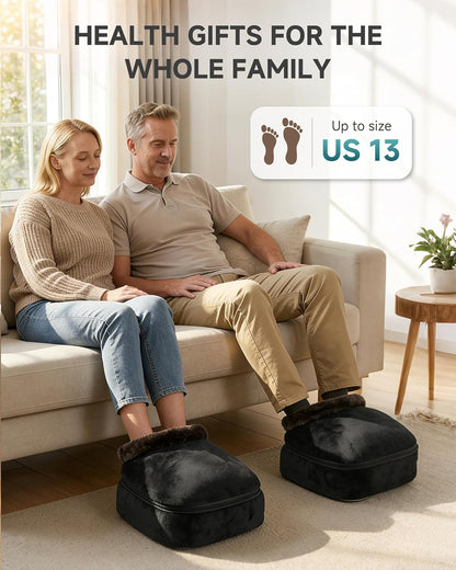 Snailax Shiatsu Foot Massager with Heat, Foot Warmer with Removable Cover