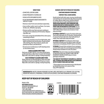Amazon Basics Heavy Duty Oven Cleaner, Lemon Scented, 16 oz, Pack of 1