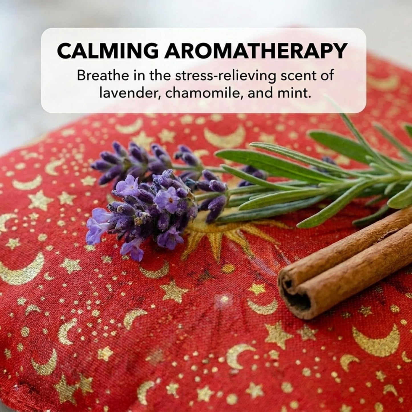 Nature's Approach Basic Herb Pack Heating Pad, Indigo | 12-herb aromatherapy rice & flaxseed fill for hot or cold therapy on neck, back, shoulders & more