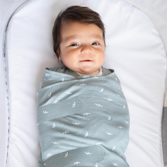 HALO 100% Cotton Sleepsack Swaddle, 3-Way Adjustable Wearable Blanket, TOG 1.5, Pink Floral, Newborn, 0-3 Months - Colors B