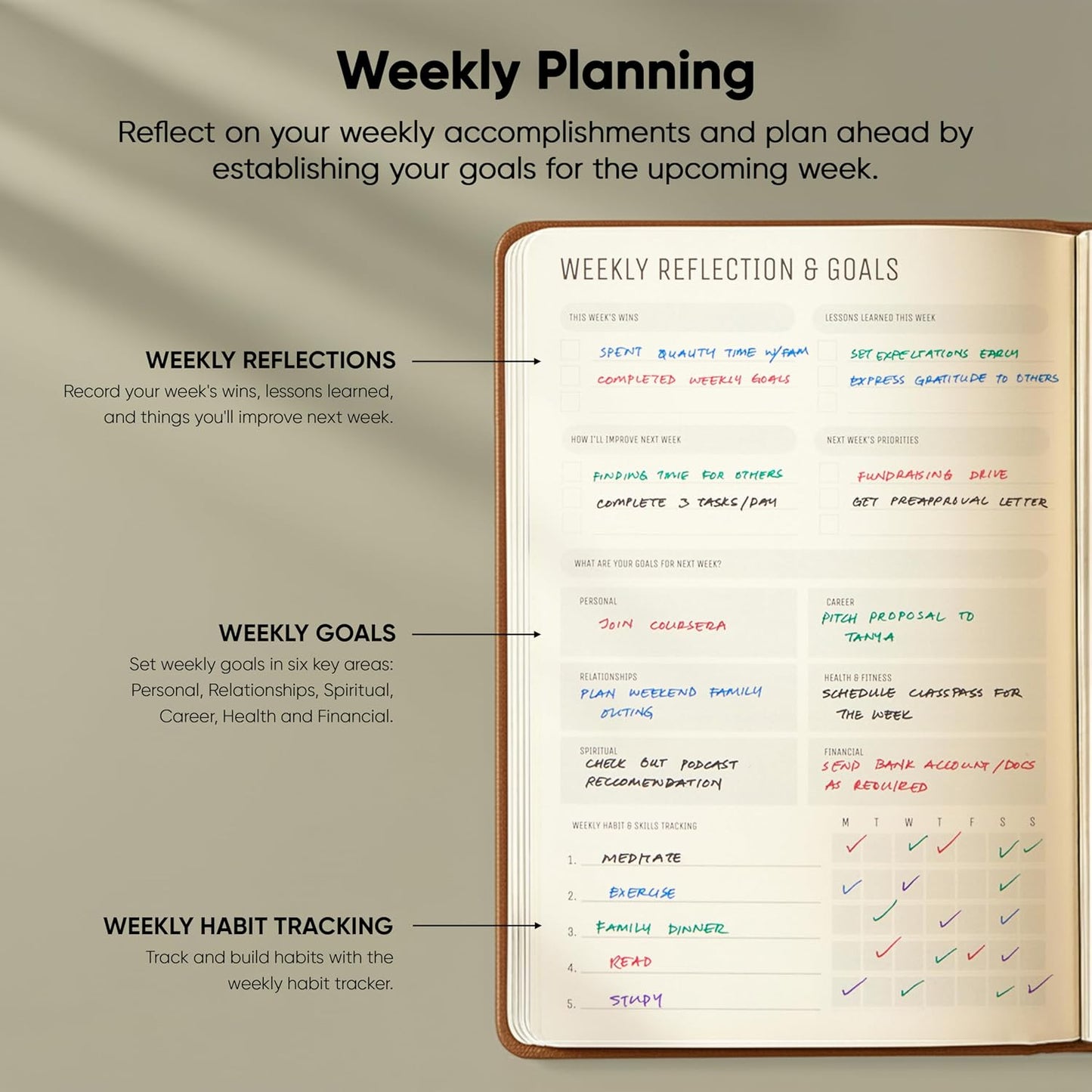Dated, 2026 Planner, 5.8” x 8.3” - The #1 Productivity Planner to Achieve Your 2026 Goals - Planner 2026-2027 by PRODUCTIVITY STORE (A5, GREY)
