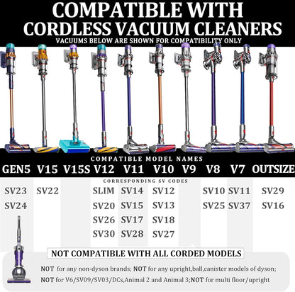Attachment Kits for Dyson Vacuum Cleaner,Hose,Crevice Tool,Dryer Lint Vac Attachment for Dyson V15 V15s V11 V8 V9 V7 V10 V12 Detect Cyclone Absolute Cordless Handheld Vacuum Cleaner