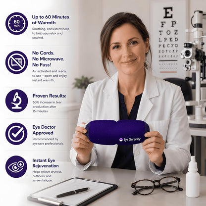 Eye Serenity Steam Eye Mask, Heated Eye Mask Fast Relief for Stye Unscented