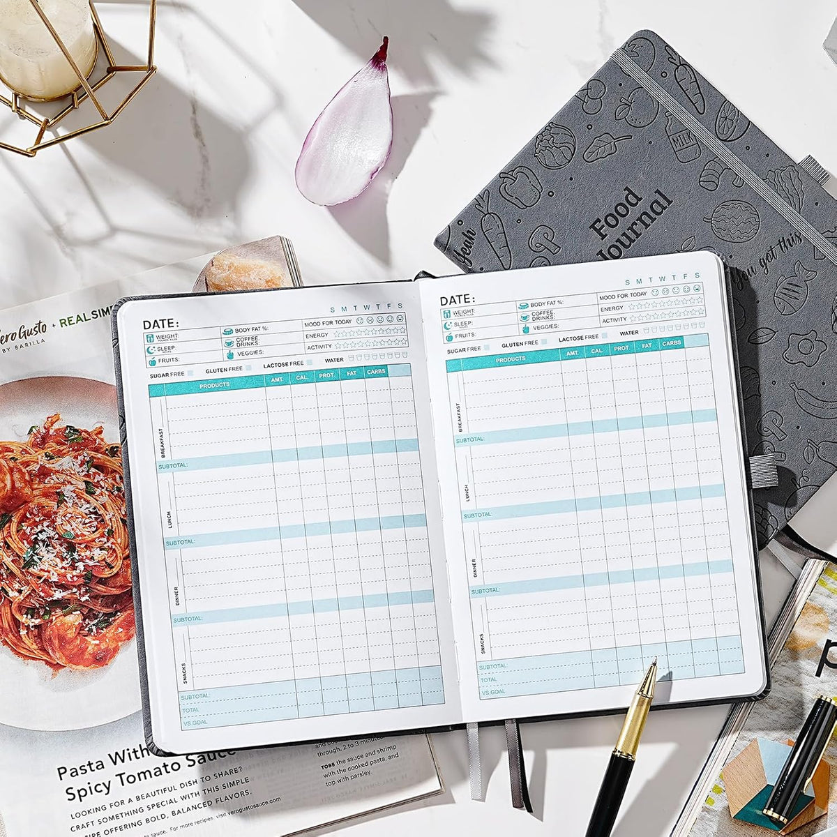 Food Journal - Journal for Women Weight Loss, 5.8" x 8.3