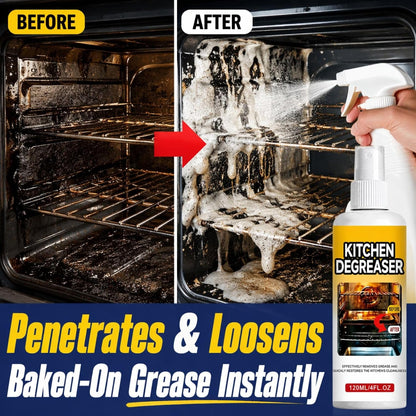 2PCS Barbecue Heavy Duty Degreaser Spray for Grill & Oven | Fast-acting grill cleaning spray, removes baked-on grease, for grills, air fryers, ovens, kitchen & patio, outdoor use