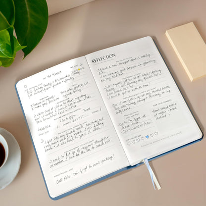 FINDING BALANCE Mental Health Journal – 6-Month Daily Journal with Prompts for Mindfulness, Self-Care & Healing – Anxiety & Depression Management – Hardcover