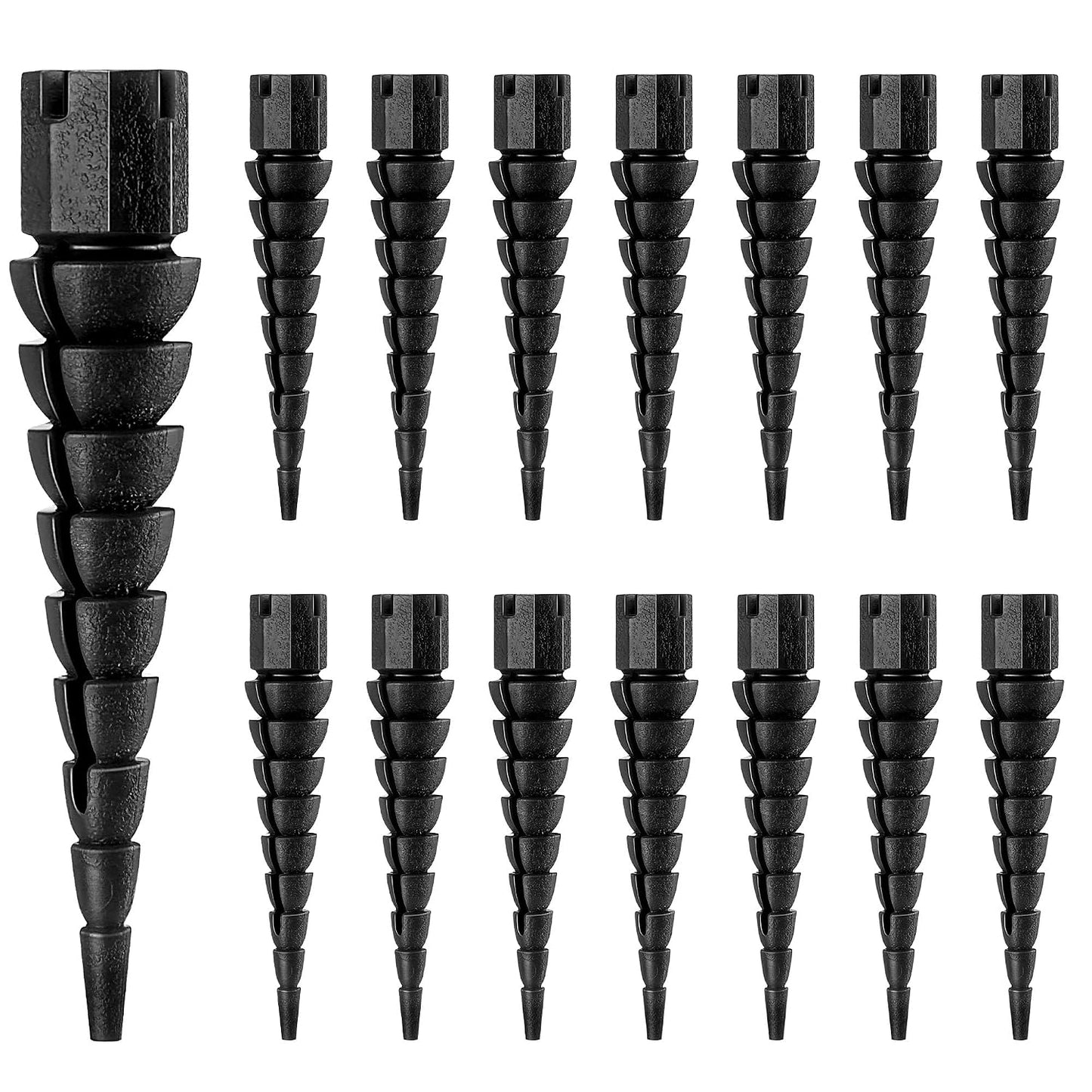 10 Pcs Wood Anchor, Fix Stripped Wood Screw Holes, Red | Fits Screws Sizes #2 to #16, Repairs Stripped Screw Holes, For Door Hinges, Cabinets and Furniture, Easy to Install