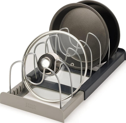 Joseph Joseph DrawerStore Cookware Organizer, Baking Tray Rack, Space Saving Storage for Pans, Lids, Cutting Boards