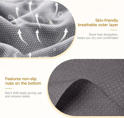 Leg Pillow Elevation Blood Circulation, 23.2×16.5×7.5in, White | Leg Elevating Pillows for After Surgery, Foot Knee Pillow for Back Pain, Memory Foam Wedge for Elevation for Leg Swelling