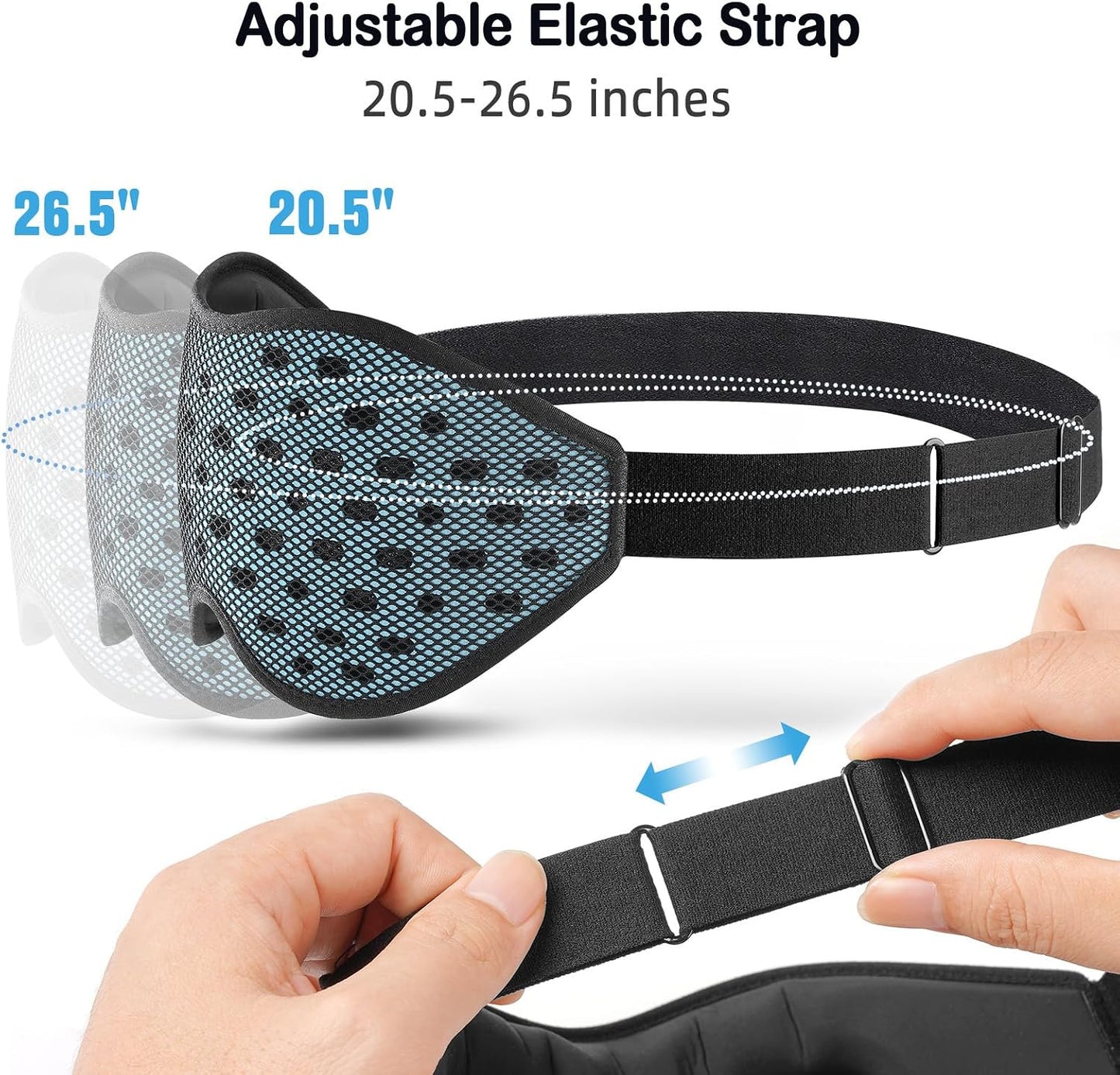 LitBear Breathable Sleep Mask, 3D Eye Mask Sleep for Side Sleepers Women Men