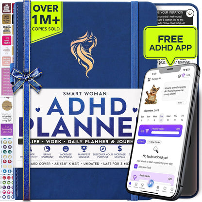 Freedom Mastery Daily Journal of Gratitude, Productivity & Habit Tracker | Undated 90-Day Planner with Daily Reflection, Mindfulness, Positivity, Vision Board & Stickers, Gratitude Journal for Women