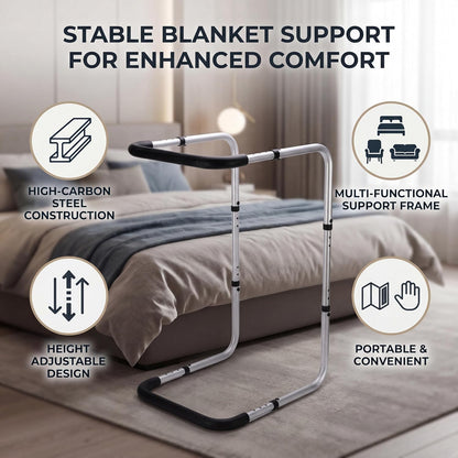 Blanket Lifter, High Carbon Steel Adjustable Blanket Support, Detachable Design for Feet Knees Legs