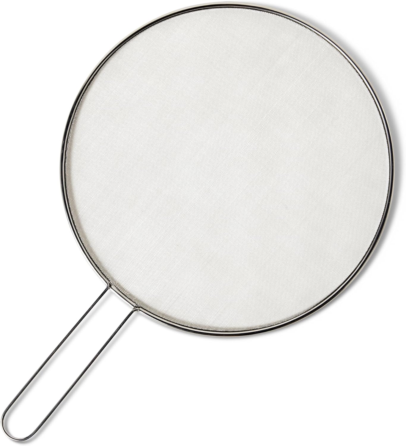 Amazon Basics Grease Splatter Screen for Frying Pan, 13 in., Stainless Steel, Dishwasher-Safe